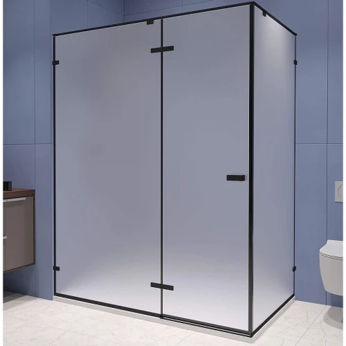 Душевой уголок RGW Stilvoll SV-040B 100х80 353204008-24 профиль Черный стекло матовое-сатинат