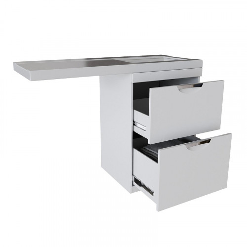 Тумба под раковину Mixline Атлантик 56 543447 с местом для стиральной машины цвет Белый