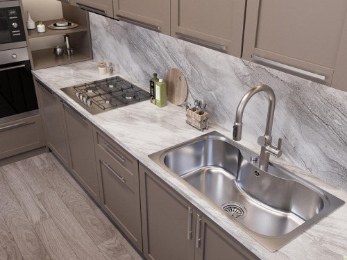 Кухонная мойка Oulin 87 OL-330 цвет Сатин