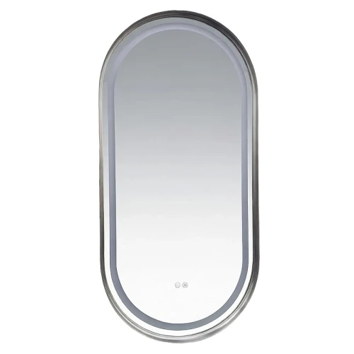 Зеркало Azario Блейк 50 AZ-LED011425 с подсветкой цвет Хром глянцевый с сенсорным выключателем