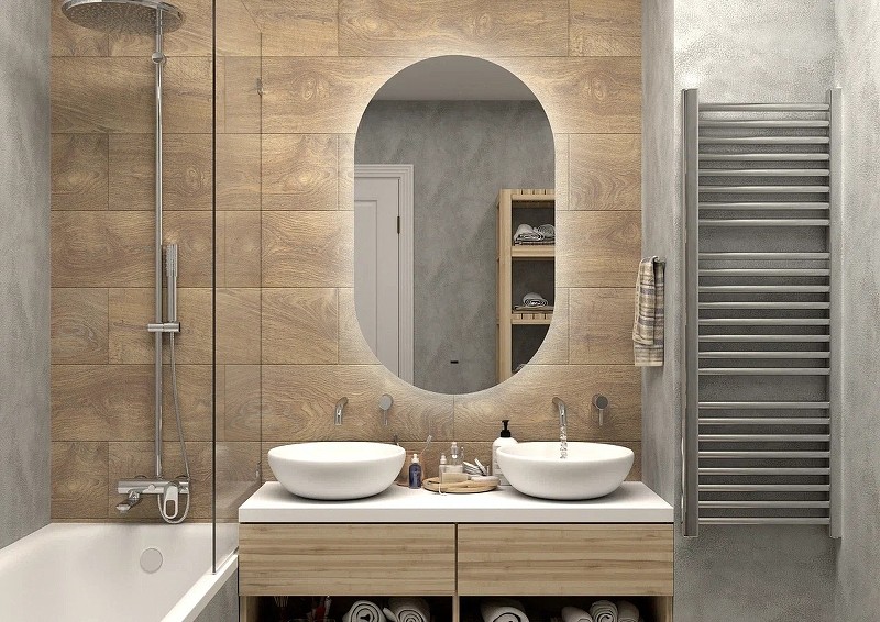 Зеркало Континент Fleur 650x1100 ЗЛП595 с подсветкой с бесконтактным выключателем стекло