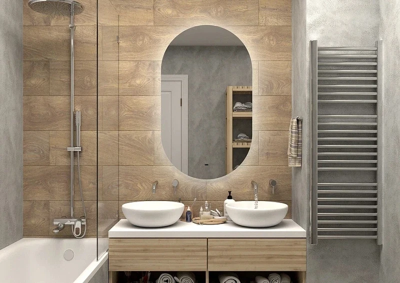 Зеркало Континент Fleur 650x1100 ЗЛП595 с подсветкой с бесконтактным выключателем стекло