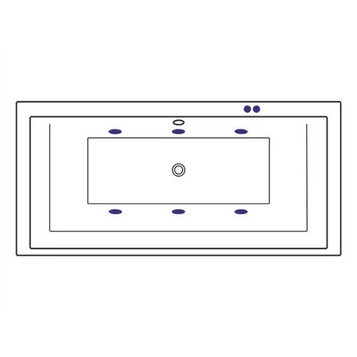 Акриловая ванна Excellent Crown Grand 190x90 WAEX.CRG19.SOFT.GL с гидромассажем