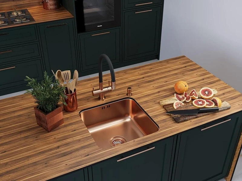 Смеситель для кухни Emar PVD ЕС - 3015 PVD цвет Coppery