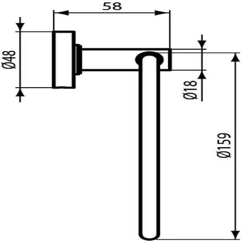 Кольцо для полотенец Ideal Standard IOM A9130XG Черный шелк