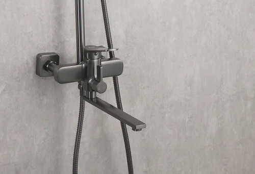 Душевая система Frap H62-9 F2462-9 Оружейная сталь латунь на стену