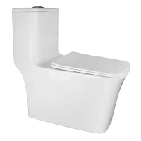Унитаз моноблок Azario Stoun AZ-1109 цвет Белый с сиденьем Микролифт