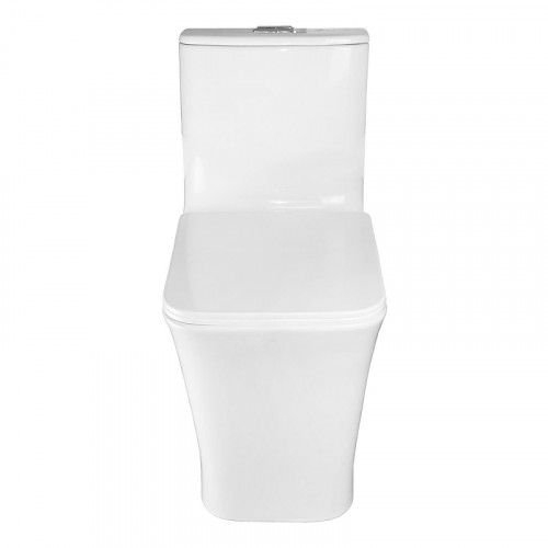 Унитаз моноблок Azario Stoun AZ-1109 цвет Белый с сиденьем Микролифт