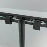 Душевая дверь Veconi Evo 150 E4-B-150-01-C9 профиль Черный матовый стекло прозрачное