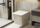 Унитаз Abber Rechteck AC1201MBE подвесной цвет Светло-бежевый матовый с сиденьем Микролифт