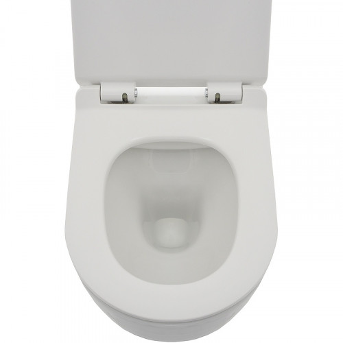 Унитаз AQUAme AQM2010 подвесной Белый глянец с сиденьем Микролифт фаянс подвесной