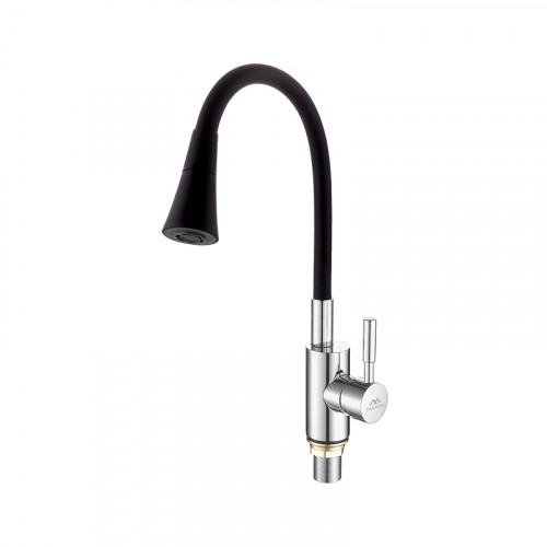 Смеситель для кухни Fashun A4053+B14 цвет Хром Черный