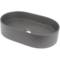 Раковина-чаша Deante Silia 55 CQS_TU6S Антрацит металлик искусственный камень (литьевой мрамор) накладная