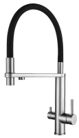 Смеситель для кухни Knotlor Infinity SS-15 цвет Матовая сталь