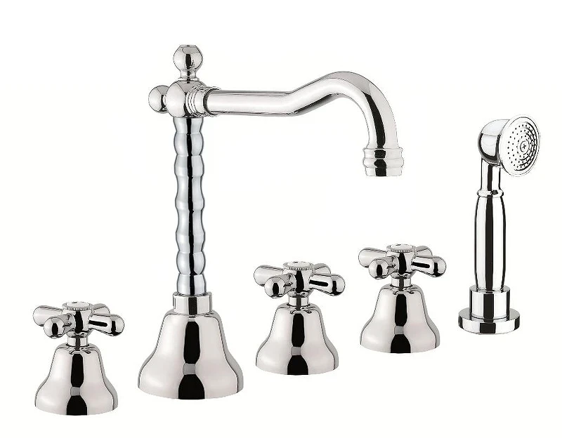 Смеситель на борт ванны Fiore Margot 26CR0607 цвет Хром
