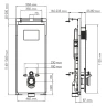 Инсталляция WasserKRAFT Salm 27TLT.010.ME.WH.RG04 для унитаза с клавишей смыва цвет Розовое золото