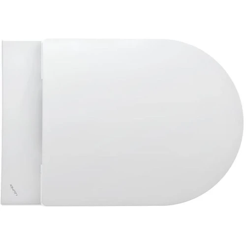 Унитаз с инсталляцией Laufen Pro Rimless 8.2096.6.000.000.1+8.9896.6.000.000.1 + Alcaplast Sadroмodul AM101/1120-0001+M678 с сиденьем Микролифт с Черной матовой клавишей смыва