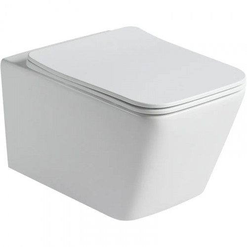 Унитаз SantiLine SL-5007 подвесной с сиденьем Микролифт фаянс подвесной