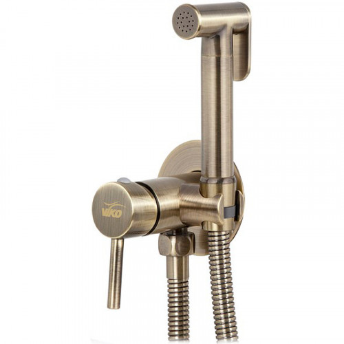 Гигиенический душ со смесителем Viko V-4923 Бронза латунь на стену