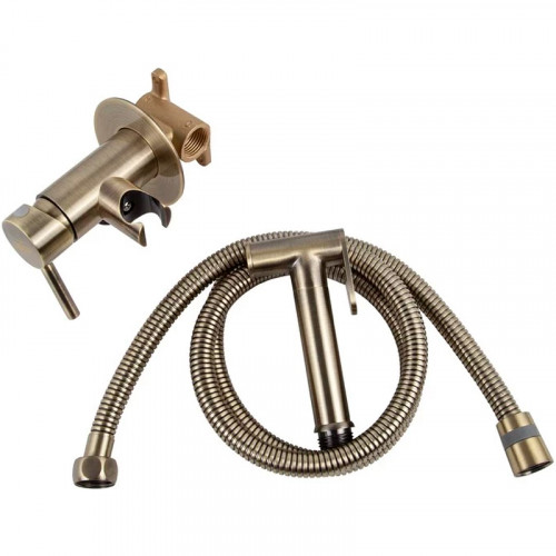 Гигиенический душ со смесителем Viko V-4923 Бронза латунь на стену