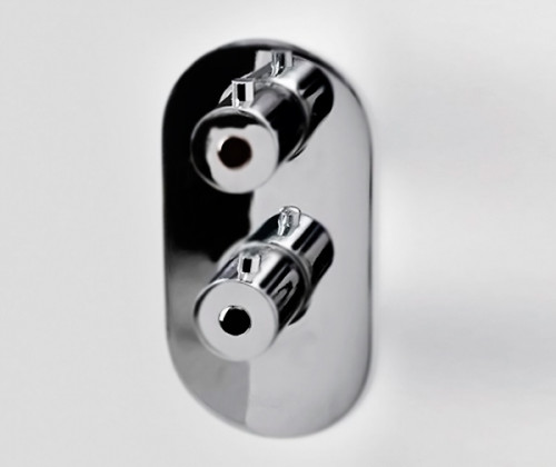 Смеситель для душа WasserKRAFT Berkel 4833 с термостатом Хром латунь встраиваемый