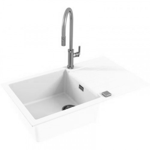 Кухонная мойка Alveus Granital Cadit 40 Arctic G11 860x500 1132027 Белая искусственный камень (литьевой мрамор) встраиваемый