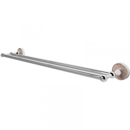 Полотенцедержатель WasserKRAFT Nau K-7740 двойной Хром