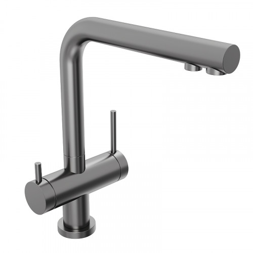 Смеситель для кухни Abelsberg Pura UVF70929GM цвет Космическая сталь