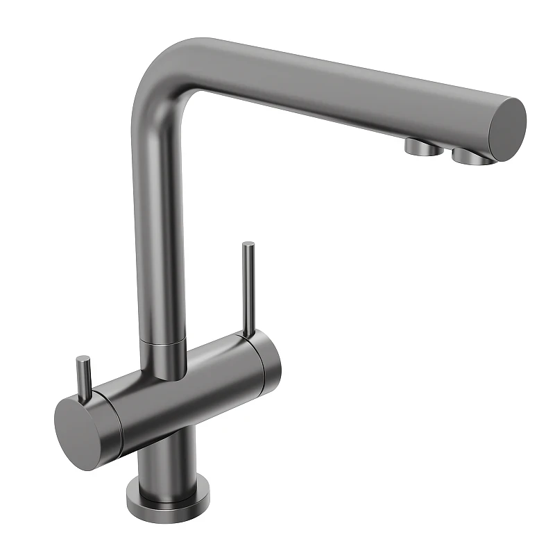 Смеситель для кухни Abelsberg Pura UVF70929GM цвет Космическая сталь