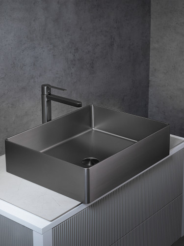 Раковина-чаша AltroBagno Accordo 50 001010 MtGr цвет Оружейная сталь