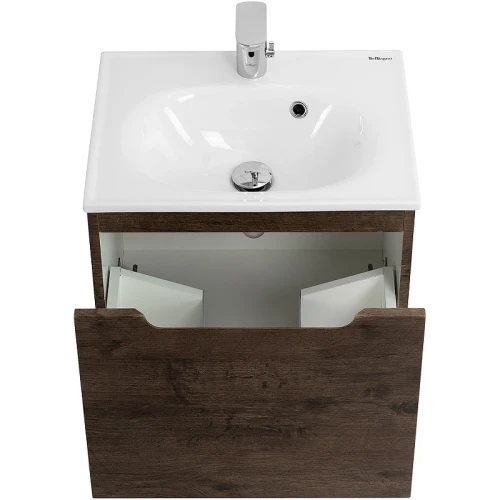 Тумба под раковину BelBagno Etna 50 ETNA-500-1C-SO-RW-P подвесная Rovere Moro МДФ / ЛДСП