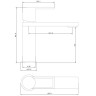 Смеситель для раковины beWash Element BVMM3BS700