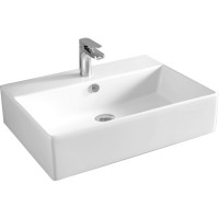 Раковина Artceram Quadro 65 QUL003 01 00 Белая фарфор подвесная, накладная