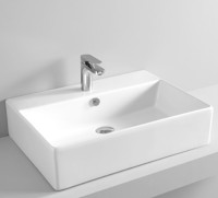 Раковина Artceram Quadro 65 QUL003 01 00 Белая фарфор подвесная, накладная