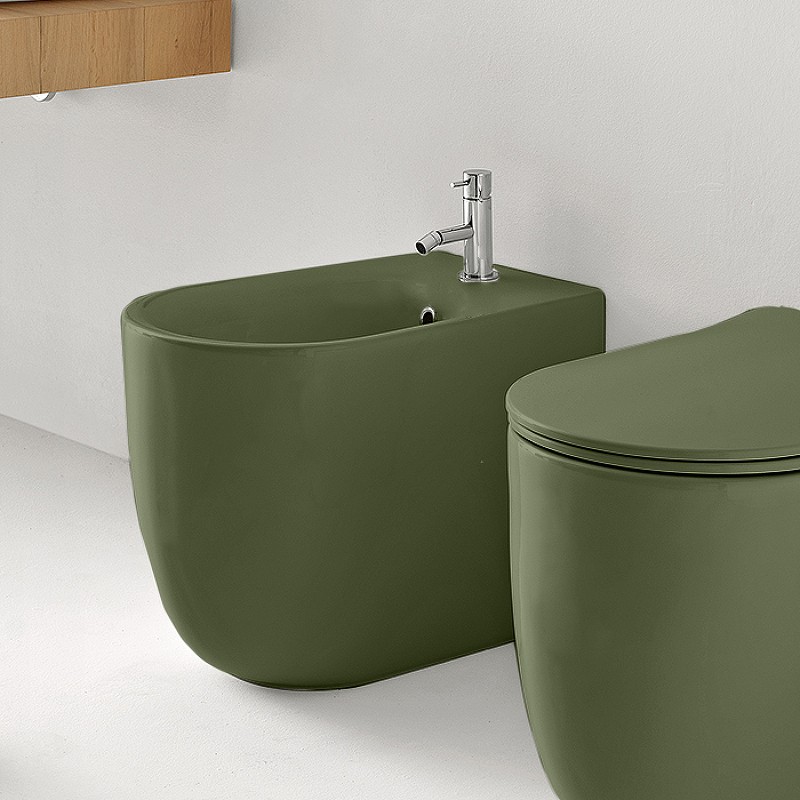 Биде Kerasan Nolita 532011*1 Verde muschio