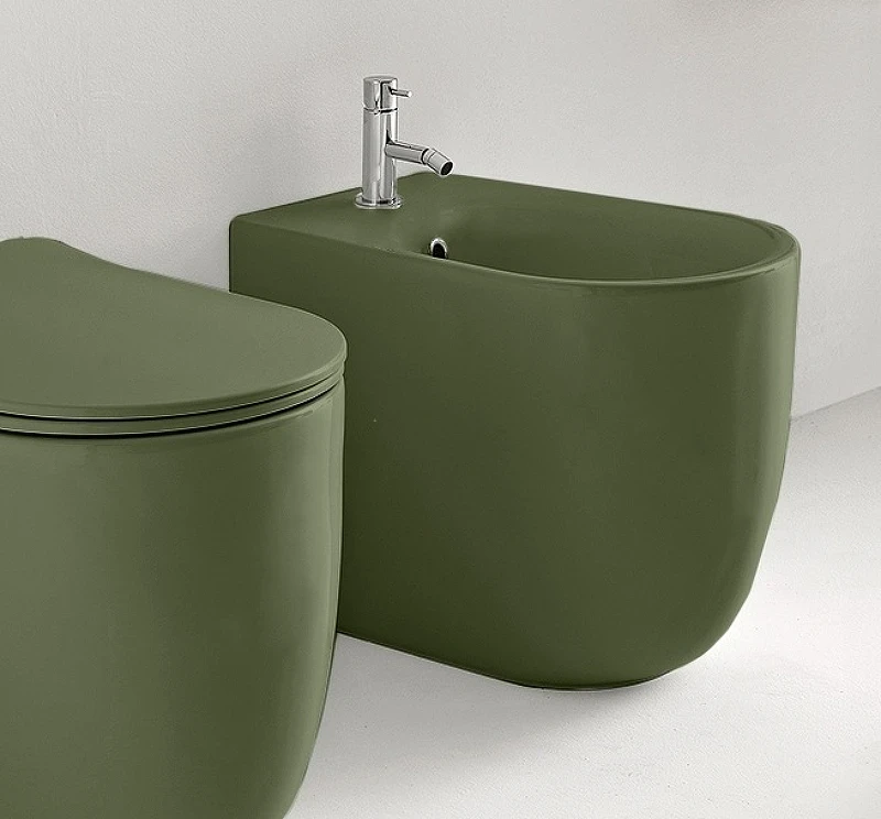 Биде Kerasan Nolita 532011*1 Verde muschio