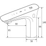 Смеситель для раковины beWash Photocell BWAM0BS8041 Хром