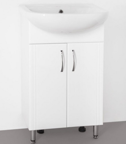 Тумба под раковину Style Line Эко Стандарт 9 Ладога 50 Белый МДФ / ЛДСП