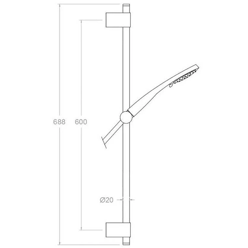 Душевой гарнитур Ramonsoler Accesorios 7750TR Хром