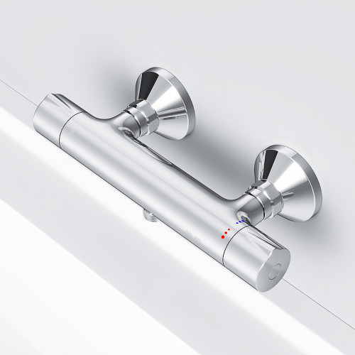 Смеситель для душа AM.PM Like F8040000 с термостатом Хром латунь на стену