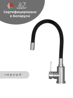 Смеситель для кухни Wisent W74004-02 цвет Сатин, Черный
