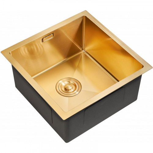Кухонная мойка Milacio Denia 44 MC.77438 Золото нержавеющая сталь встраиваемая сверху, встраиваемая снизу