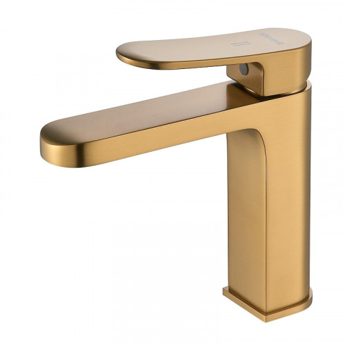 Смеситель для раковины Shevanik S4501G цвет Золотой сатин