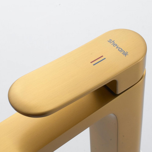 Смеситель для раковины Shevanik S4501G цвет Золотой сатин