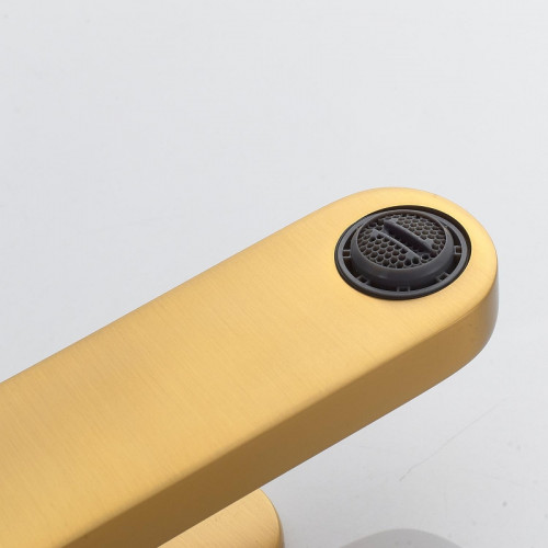 Смеситель для раковины Shevanik S4501G цвет Золотой сатин