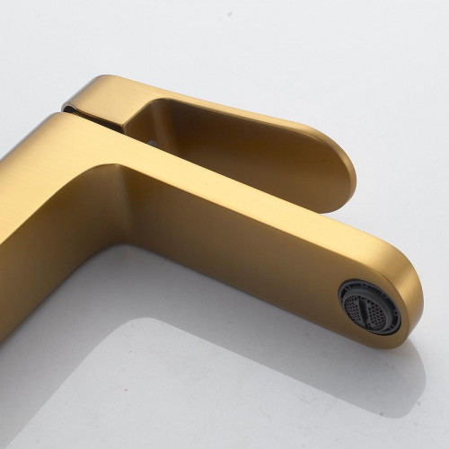 Смеситель для раковины Shevanik S4501G цвет Золотой сатин