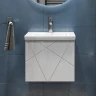 Тумба с раковиной Vigo Geometry 50 032-com подвесная цвет Белый