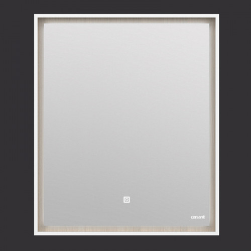 Зеркало Cersanit Louna 60 SP-LU-LOU60-Os с подсветкой Белый с сенсорным выключателем МДФ / ЛДСП, стекло