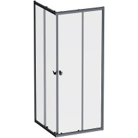 Душевой уголок AM.PM Sunny 80х80 W87G-403-8080-BT профиль Черный матовый стекло прозрачное