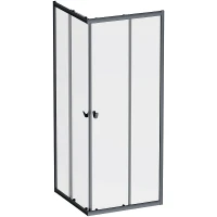 Душевой уголок AM.PM Sunny 80х80 W87G-403-8080-BT профиль Черный матовый стекло прозрачное